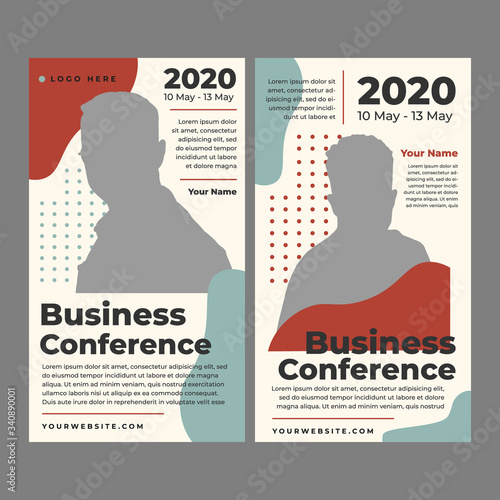 Set of business corporate flyer templates
