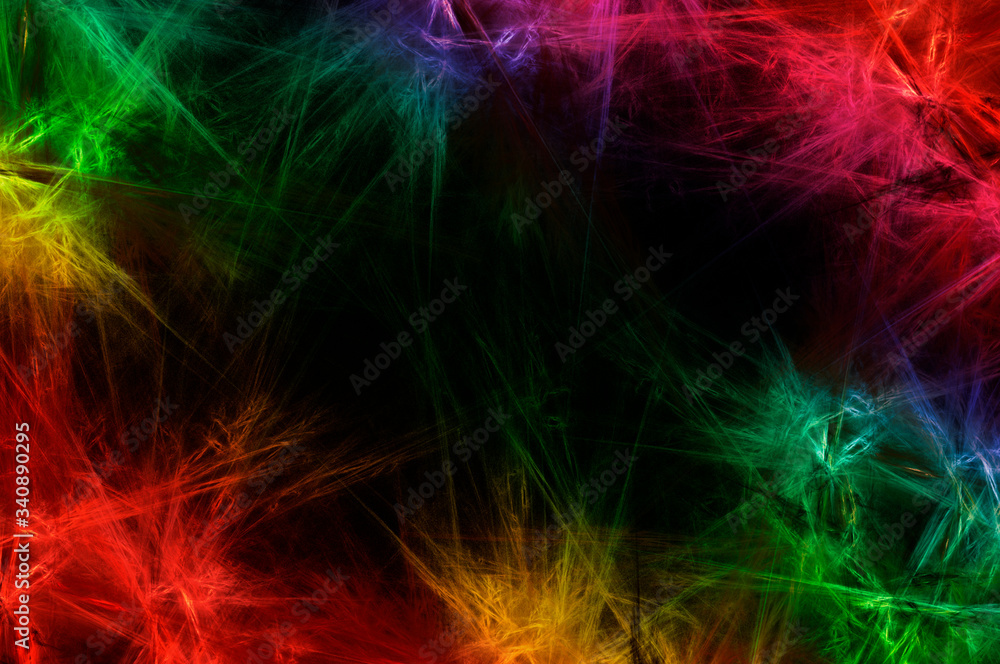 Abstract background neon lines . Fractal pattern for creativity and design.