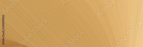 horizontal banner with waves. modern soft curvy waves background design with dark khaki, burly wood and bronze color