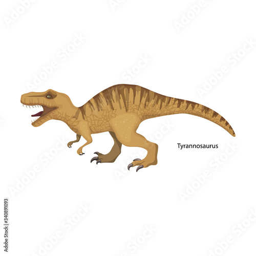 Dinosaur vector icon.Cartoon vector icon isolated on white background dinosaur. © Svitlana