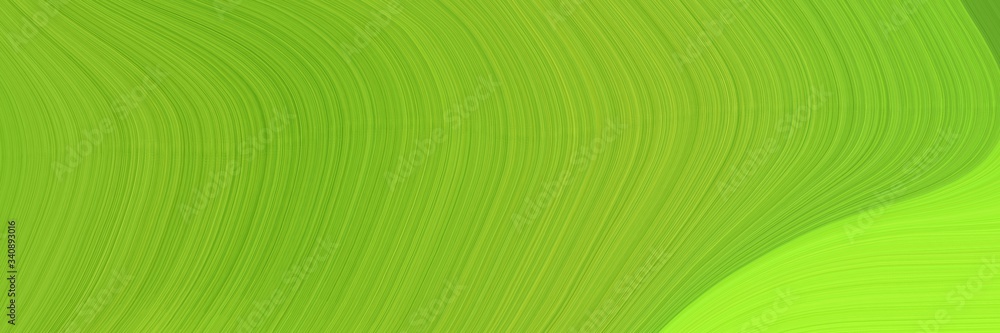 horizontal banner with waves. elegant curvy swirl waves background illustration with yellow green, green yellow and dark green color horizontal banner with waves. elegant curvy swirl waves background illustration with yellow green, green yellow and dark green color