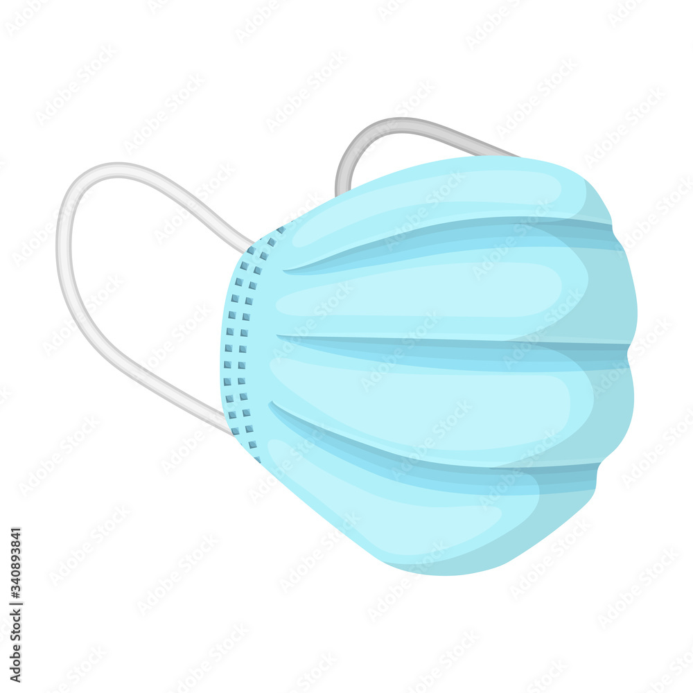 Medical mask vector icon.Cartoon vector icon isolated on white background medical mask. Medical mask vector icon.Cartoon vector icon isolated on white background medical mask.