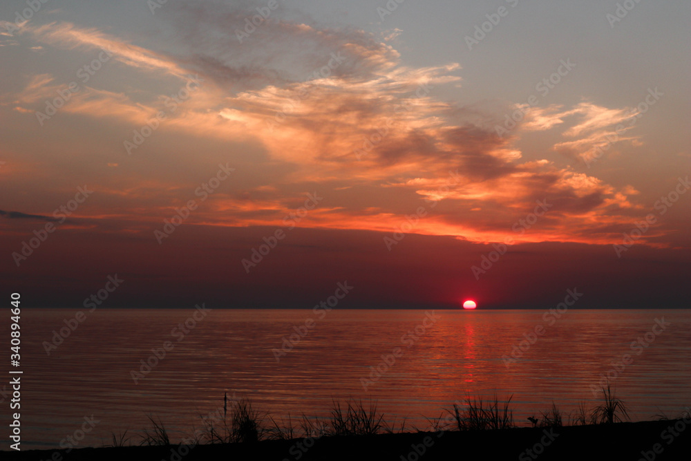 sunset at the seaside sunset at the seaside