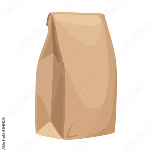 Packaging flour vector icon.Cartoon vector icon isolated on white background packaging flour.