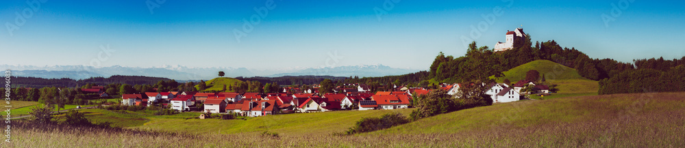 Panorama von Waldburg, Banner, Bannergröße, Hintergrund