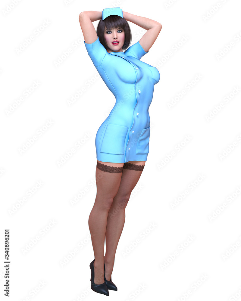 Fototapeta premium Beautiful woman doctor.