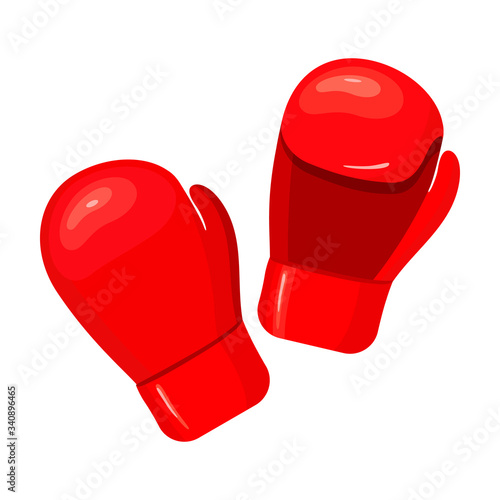 Boxing glove vector icon.Cartoon vector icon isolated on white background boxing glove.