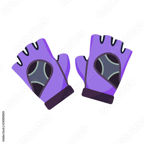 Sport glove vector icon.Cartoon vector icon isolated on white background sport glove.