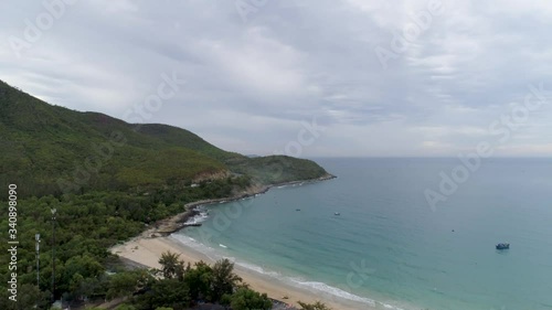 Wallpaper Mural Nha Trang Bay, Khanh Hoa, Vietnam. View from Cu Hin mountain pass, connecting Nha Trang city with Cam Ranh International Airport. An ideal spot to enjoy the landscape of the sea and the mountain Torontodigital.ca