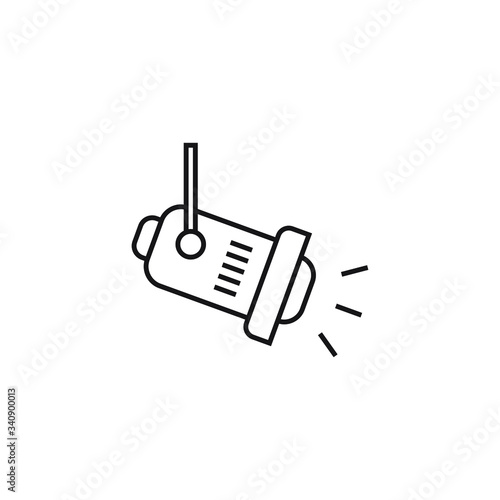 Spotlight icon design isolated on white background