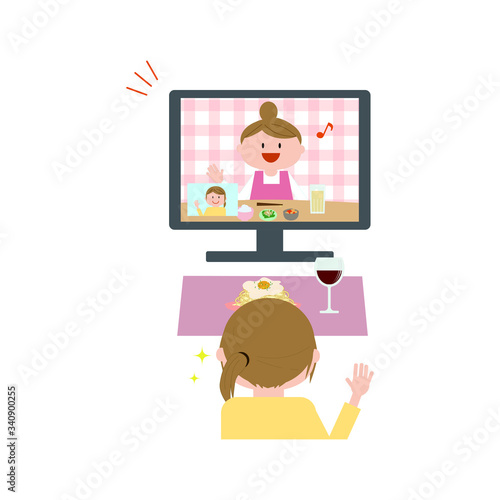 get-together, dinner, remote, telework