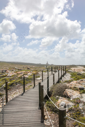 Fototapeta Naklejka Na Ścianę i Meble -  Cape Agulhas, the sourthern most tip of Africa and where the two oceans meet