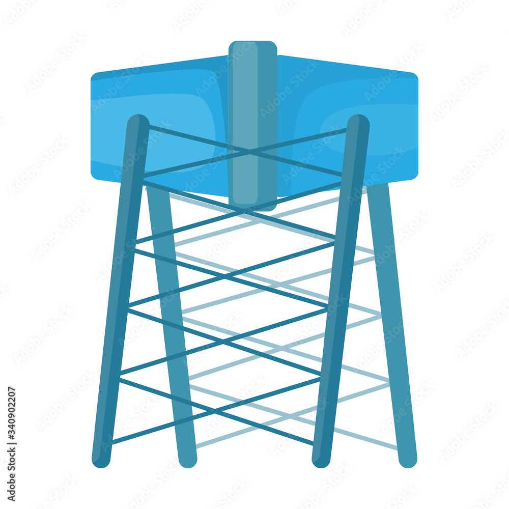 Water tower vector icon.Cartoon vector icon isolated on white background water tower. Water tower vector icon.Cartoon vector icon isolated on white background water tower.