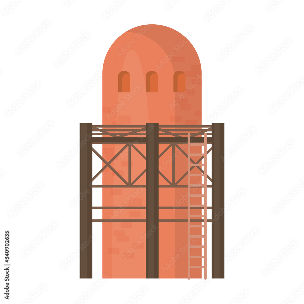 Water tower vector icon.Cartoon vector icon isolated on white background water tower. Water tower vector icon.Cartoon vector icon isolated on white background water tower.