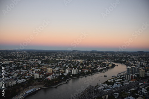 aerial view of brisbane