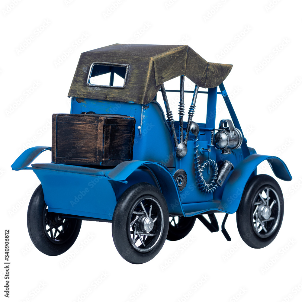 Blue Vintage Car