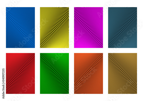 Set of abstract background vector design templates