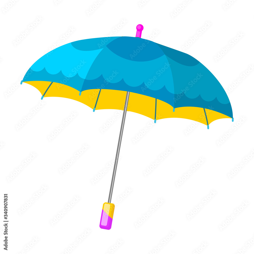 Obraz premium Umbrella vector icon.Cartoon vector icon isolated on white background umbrella.