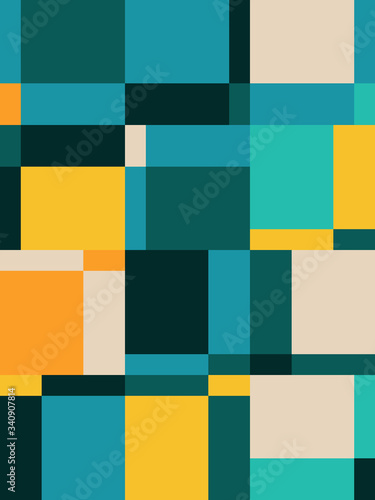 Square Abstract Vector Pattern Design