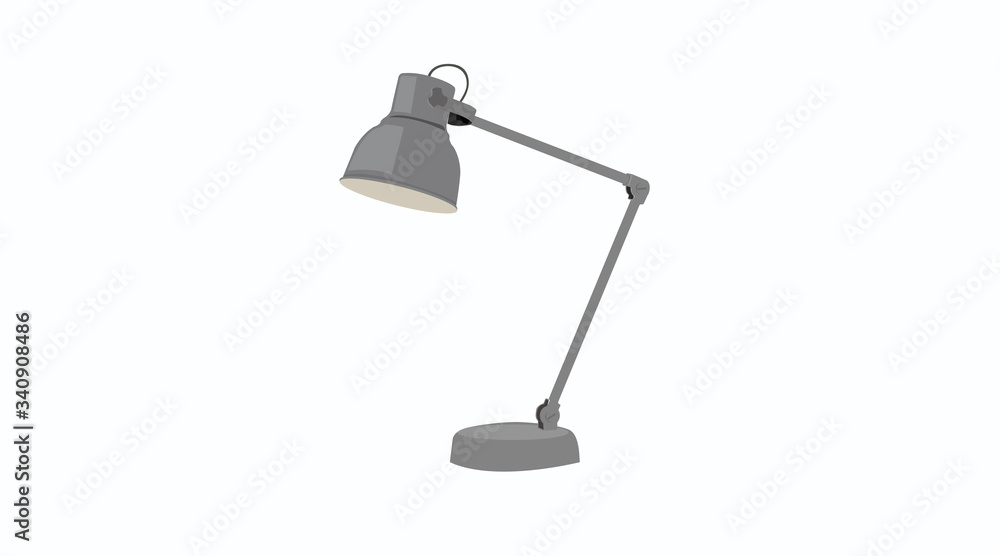 Vector Isolated Illustration of a Desk Lamp Vector Isolated Illustration of a Desk Lamp