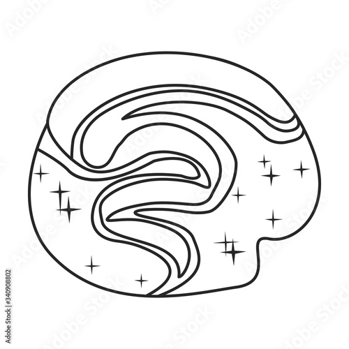 Northern aurora vector icon.Outline vector icon isolated on white background northern aurora.