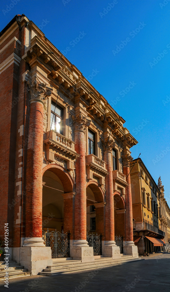 The palazzo del Capitaniato also known as loggia del Capitanio, Vicenza, Italy. UNESCO World Heritage Site