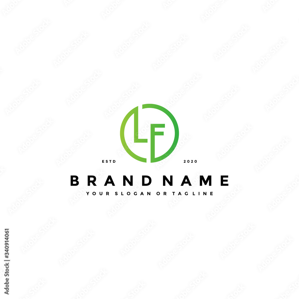 Φωτογραφία letter LF logo design vector