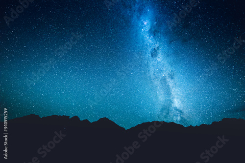 Stars, Mt. Cook National Park, New Zealand photo