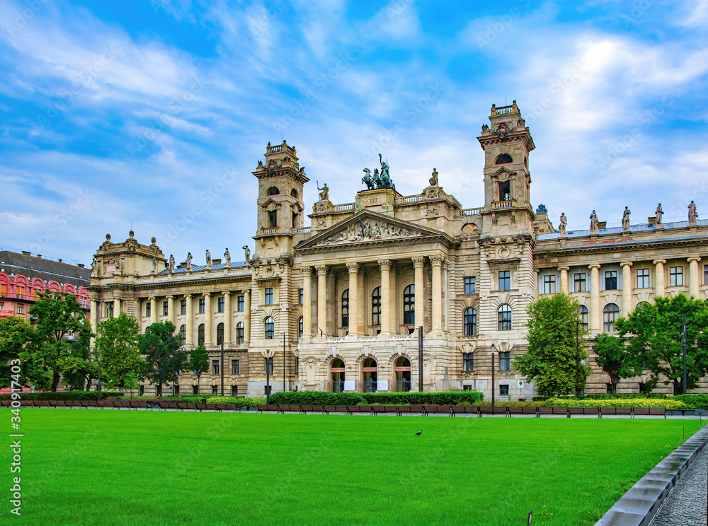 Awesome building of Former Ministry of Justice, Budapest, Hungary
