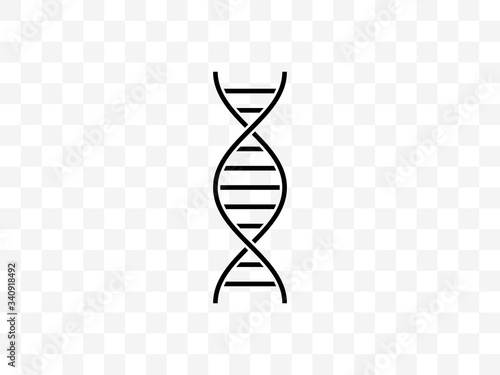 Chromosome, dna, genetic icon. Vector illustration, flat design.