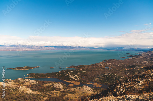 View of the Lake and Mountains