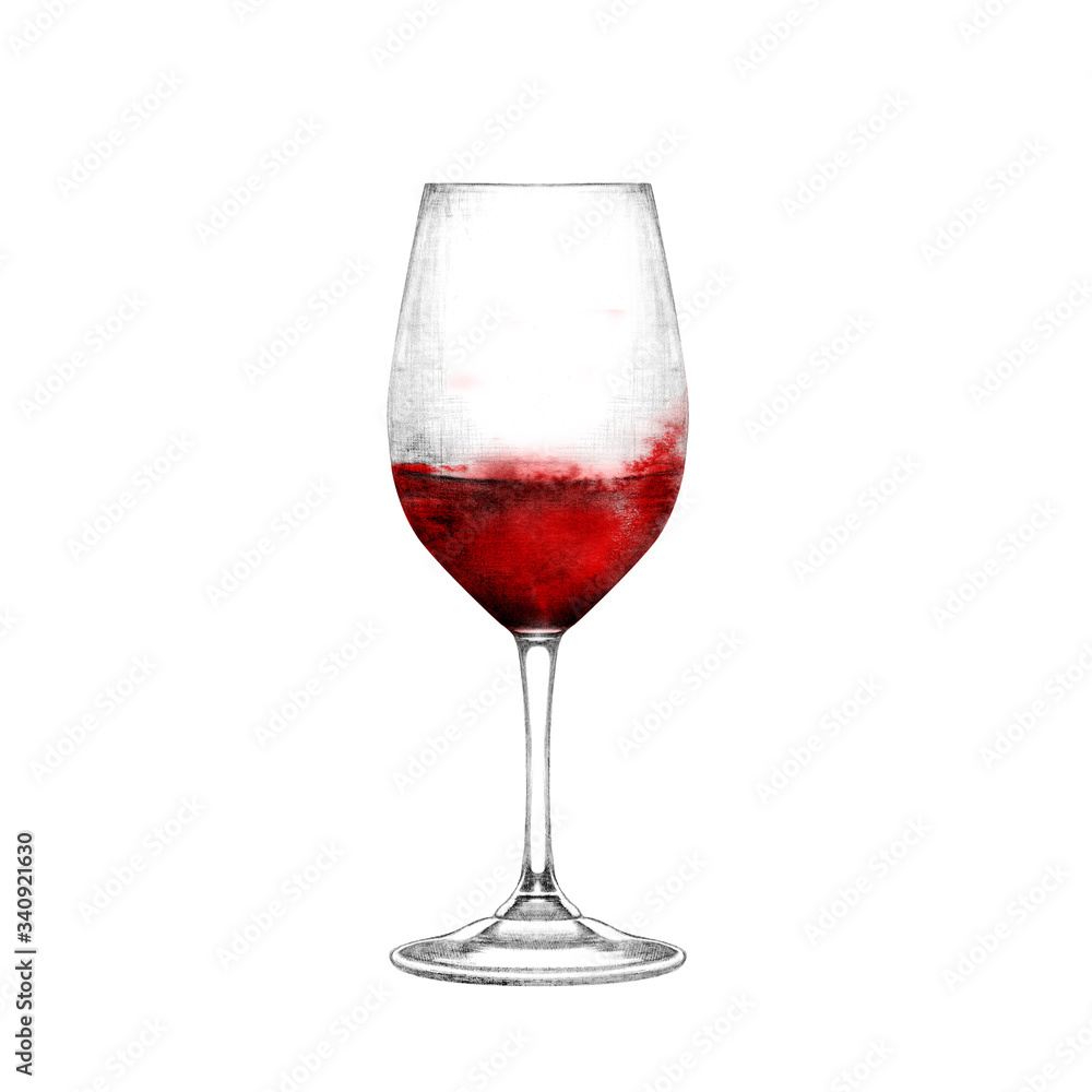 Glass of red wine Glass of red wine