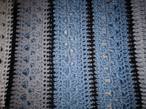plaid, knitting, needlework, gray, blue, marine9