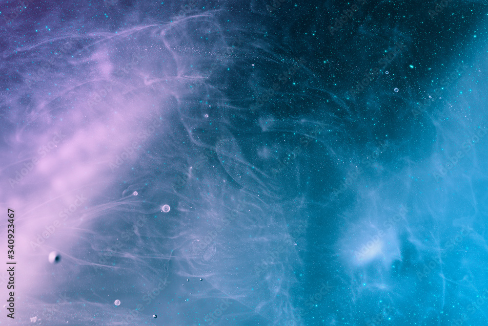 abstract universe, galaxy, nebula and stars in fantasy space background