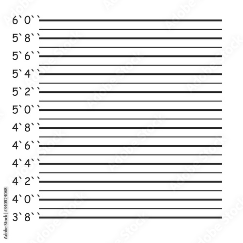 Police lineup or mugshot background. mugshot. Vector illustration.