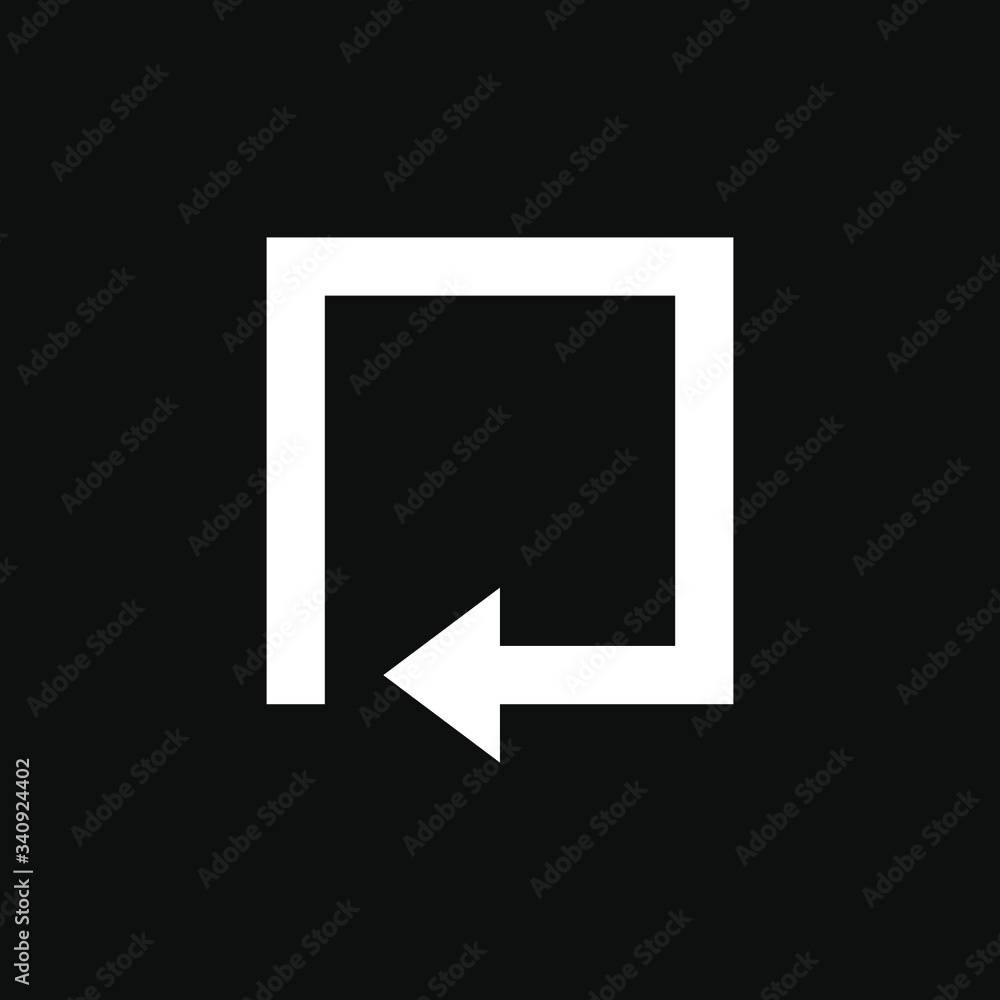Vector arrow isolated on black background. Perfect suit for web animation add social media greeting cards stickers banners poster concepts and branding Vector arrow isolated on black background. Perfect suit for web animation add social media greeting cards stickers banners poster concepts and branding