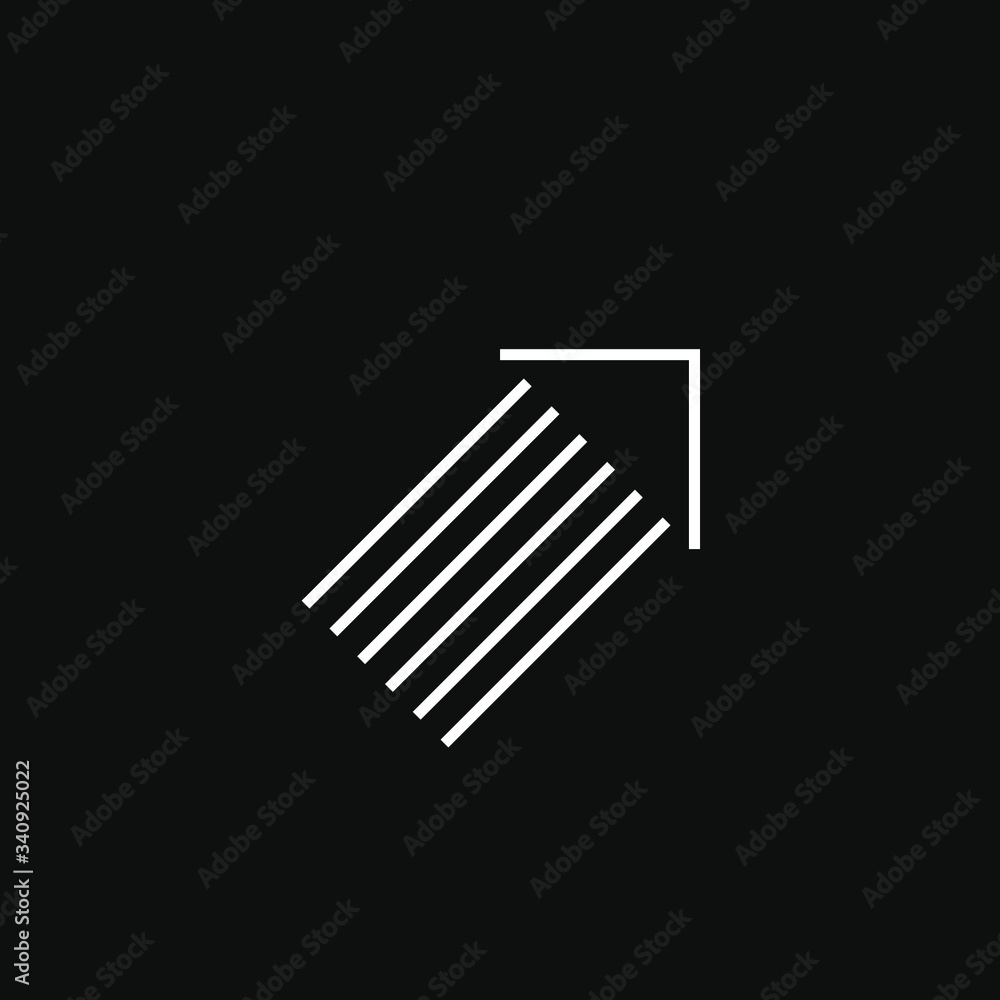 Vector arrow isolated on black background. Perfect suit for web animation add social media greeting cards stickers banners poster concepts and branding Vector arrow isolated on black background. Perfect suit for web animation add social media greeting cards stickers banners poster concepts and branding