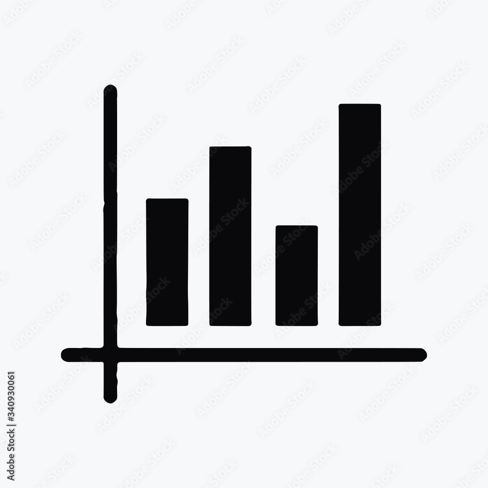 bar chart single vector icon symbol bar chart single vector icon symbol
