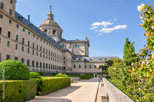 El Escorial Palace and gardens, Madrid, Spain