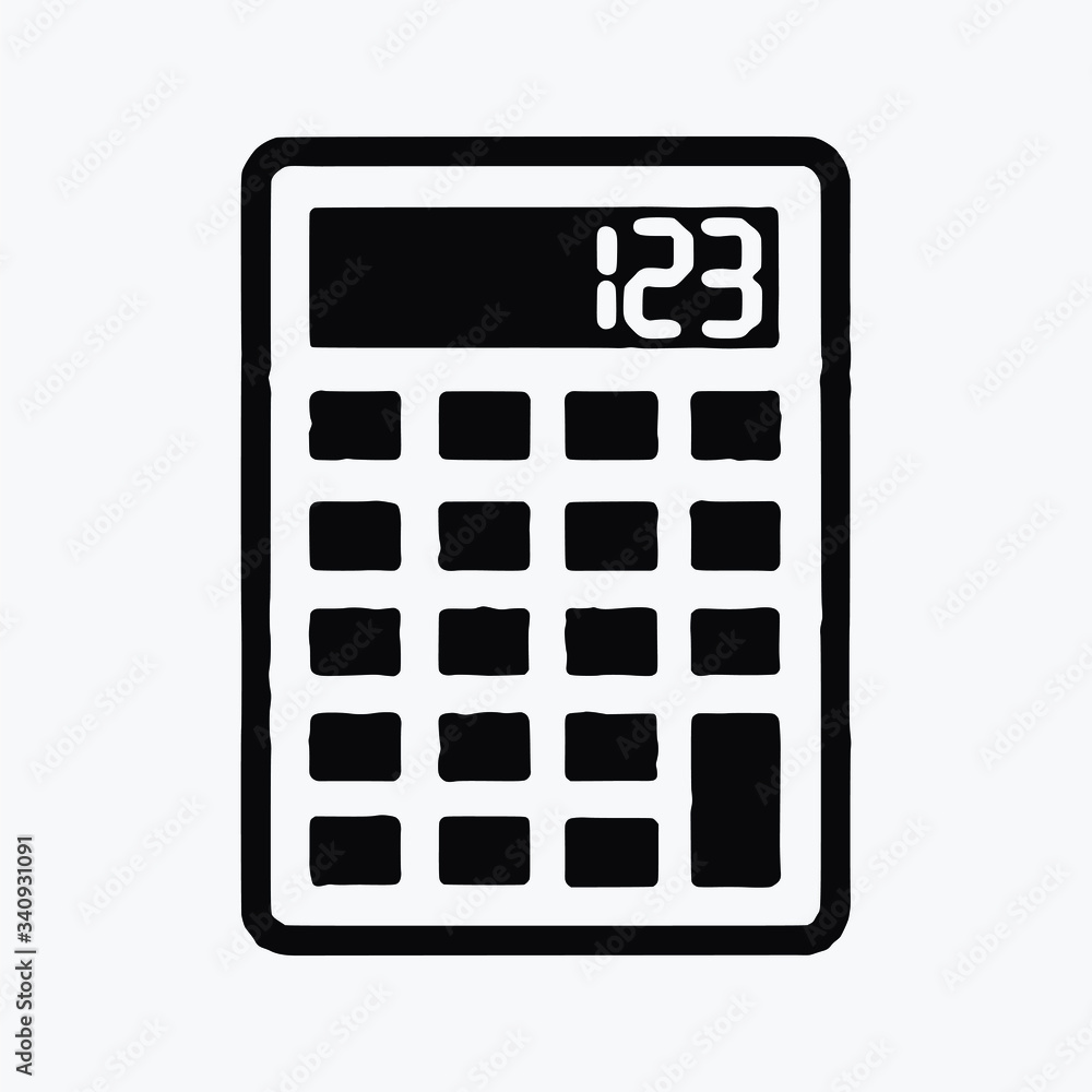 calculator single vector icon symbol calculator single vector icon symbol