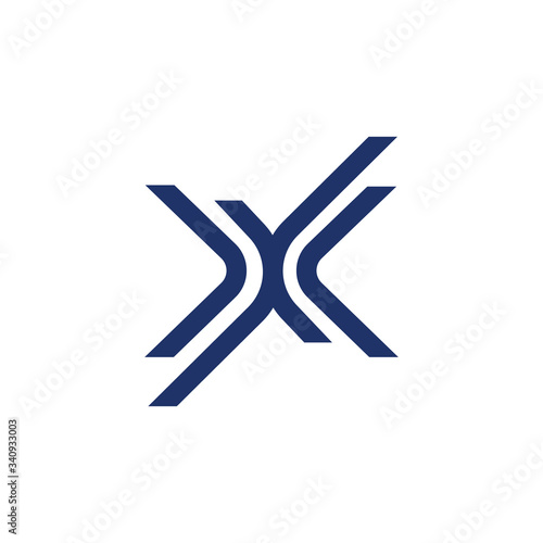 Letter X logo icon design template elements.
