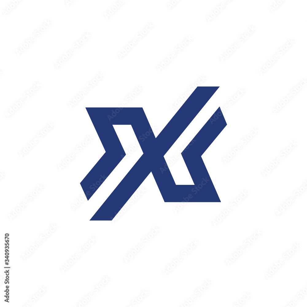 Obraz premium Letter X logo icon design template elements.