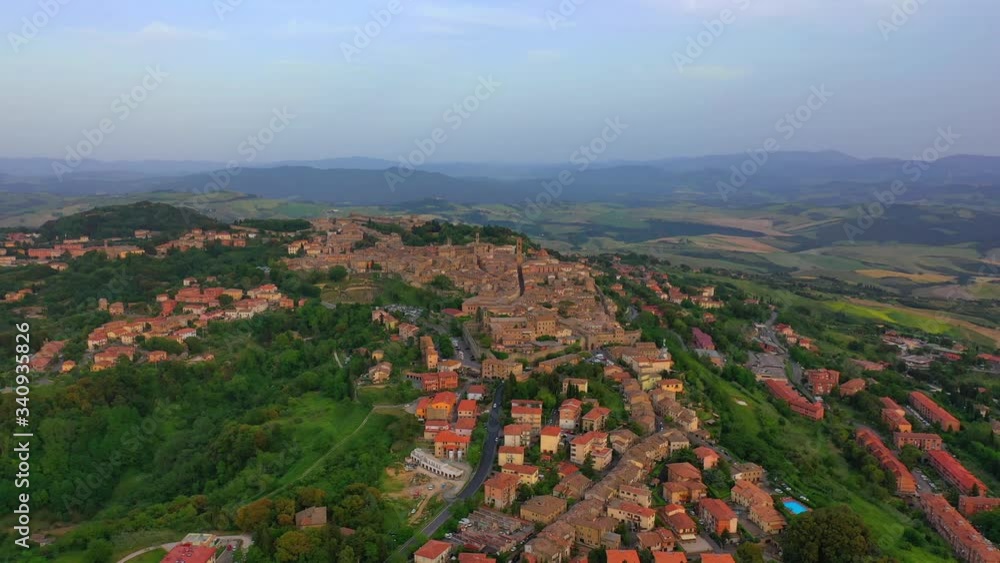 Top view of traditional town architecture,matera,italy,people motion timelapse Top view of traditional town architecture,matera,italy,people motion timelapse