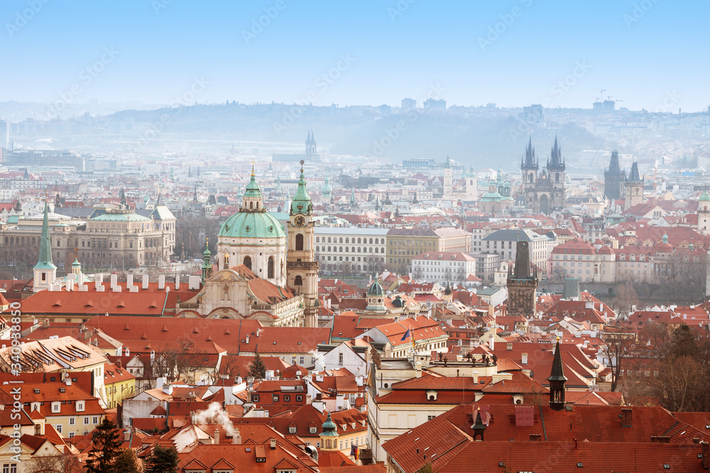 Fototapeta premium View of Prague's roofs