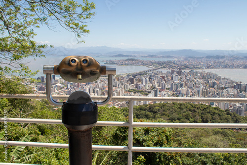 Luneta do mirante do morro da Cruz em Florianópolis, Santa Catarina photo