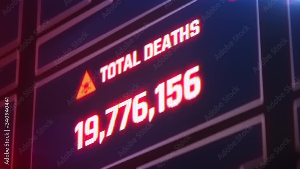 Coronavirus death count, numbers going up, grim statistics, COVID-19. Pandemic, war, natural disaster victim count Coronavirus death count, numbers going up, grim statistics, COVID-19. Pandemic, war, natural disaster victim count