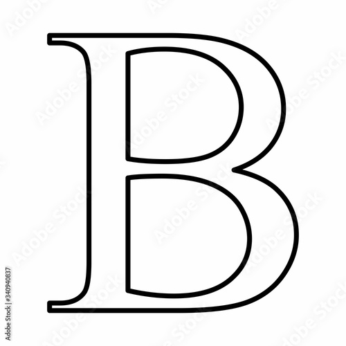 Beta greek letter icon