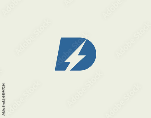 Free Download Abstract geometric logo icon letter and lightning for your company - GFXLoad