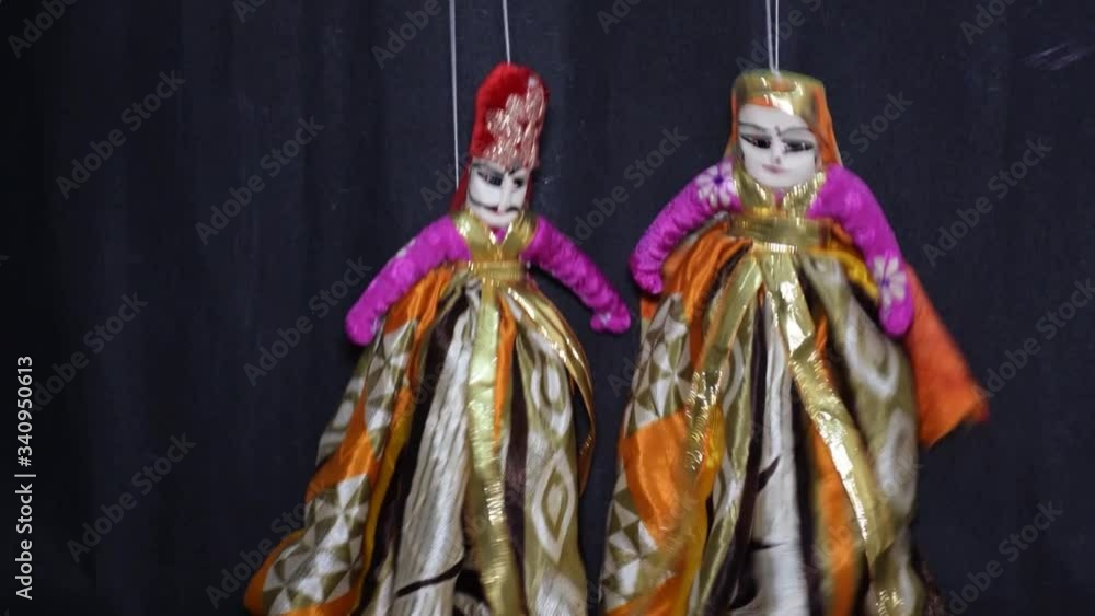 Rajasthani traditional Puppet show also called as Kathputli in Hindi