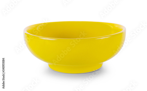 color bowl isolated on white background